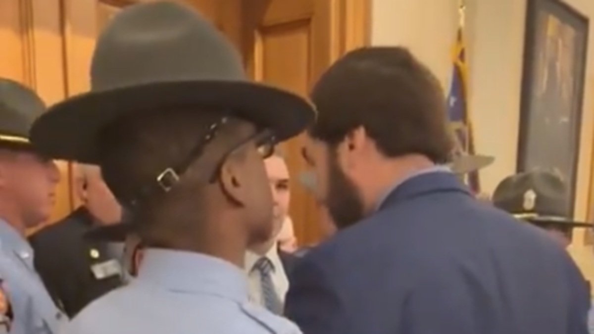 WATCH: Georgia Republican Senator Shoved To The Floor, Arrested After Trying To Attend Brian Kemp’s State of the State Address WATCH: Georgia Republican Senator Shoved To The Floor, Arrested After Trying To Attend Brian Kemp’s State of the State Address