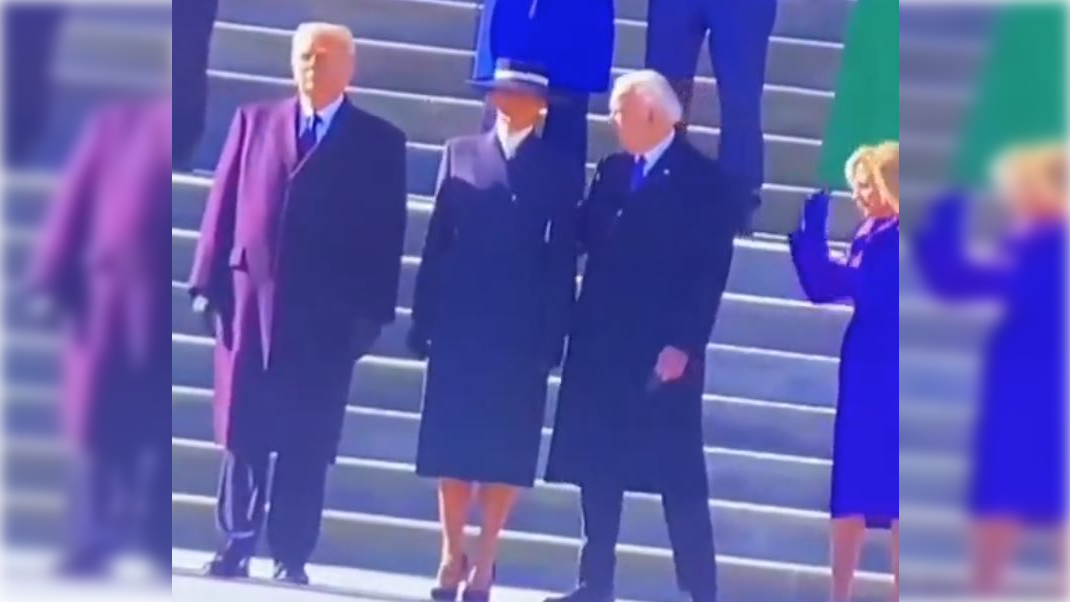 ONE LAST GROPE: Joe Biden Gets Handsy with Melania Trump at Inaugural – And, of course, This Was Ignored by Fake News Media | The Gateway Pundit ONE LAST GROPE: Joe Biden Gets Handsy with Melania Trump at Inaugural – And, of course, This Was Ignored by Fake News Media | The Gateway Pundit