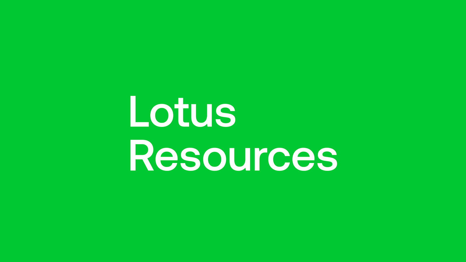Lotus Resources Revolutionizing Uranium for Net-Zero Future Lotus Resources Revolutionizing Uranium for Net-Zero Future